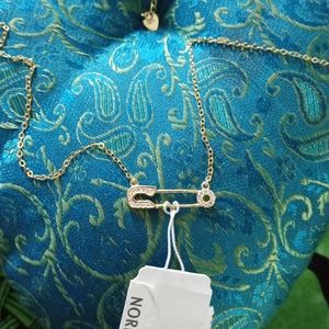 925 and 14k played necklace